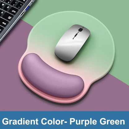 Gradient color mouse pad comfortable wrist rest non - slip mouse pad soft mouse pad wrist rest computer desktop silicone mouse pad - RELUX.STORE