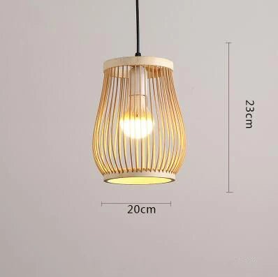 “Handmade Bamboo Rattan Pendant Light – Natural Boho Ceiling Lamp for Dining Room, Café, Restaurant & Home Décor | Vintage Ethnic Woven LED Lighting Fixture” - RELUX.STORE