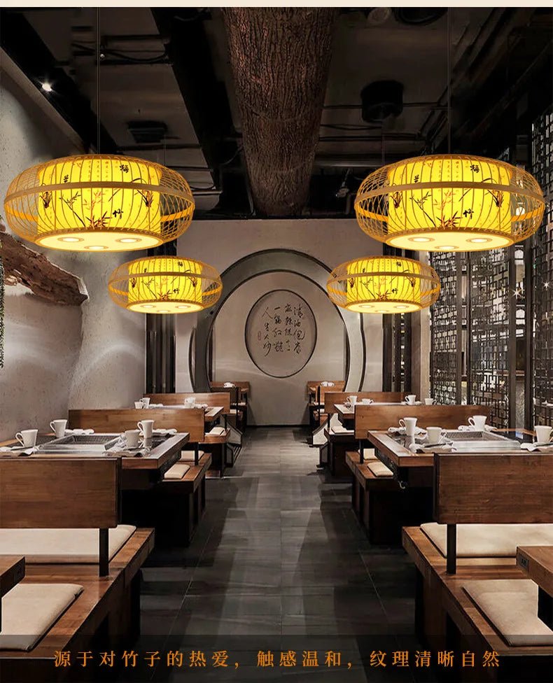 “Handmade Neo - Chinese Bamboo Chandeliers – Modern Retro Lighting for Restaurants, Hot Pot, Tea Rooms & Boutique B&Bs” - RELUX.STORE