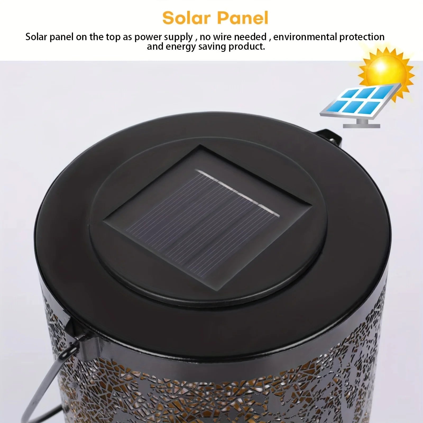 "Hanging Solar Lantern – Outdoor Waterproof Vintage Metal LED Light for Garden, Yard, Lawn & Big Tree Decoration" - RELUX.STORE