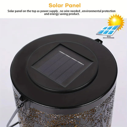 "Hanging Solar Lantern – Outdoor Waterproof Vintage Metal LED Light for Garden, Yard, Lawn & Big Tree Decoration" - RELUX.STORE