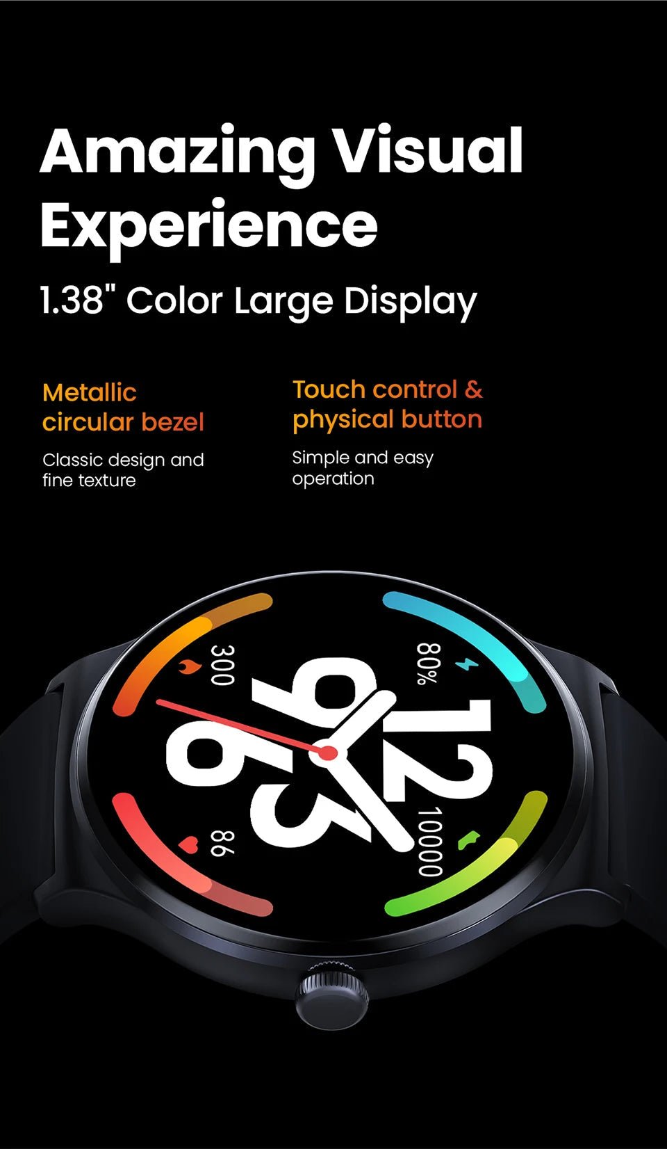 HAYLOU Solar Lite Smart Watch Bluetooth Calling Smartwatch Heart Rate Blood Oxygen Monitoring Sleep Stress Testing Sport Watch - RELUX.STORE