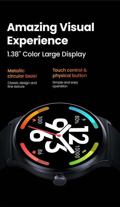 HAYLOU Solar Lite Smart Watch Bluetooth Calling Smartwatch Heart Rate Blood Oxygen Monitoring Sleep Stress Testing Sport Watch - RELUX.STORE
