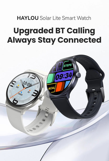 HAYLOU Solar Lite Smart Watch Bluetooth Calling Smartwatch Heart Rate Blood Oxygen Monitoring Sleep Stress Testing Sport Watch - RELUX.STORE