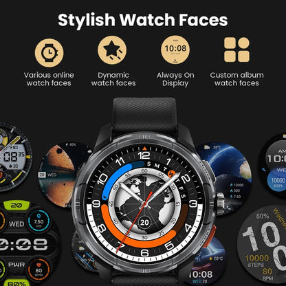 HAYLOU Solar Ultra GPS Smart Watch 1.6” AMOLED Display GPS Positioning 5ATM Waterproof Bluetooth Calling Sports Smartwatchs - RELUX.STORE