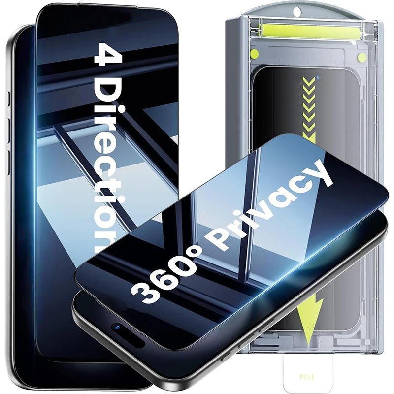 "HD Anti - Spy Screen Protector for iPhone 17/17Air/17Pro Max – Privacy Tempered Glass, Anti - Scratch & Dust - Free Installation" 📱🛡️✨ - RELUX.STORE