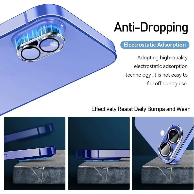 "HD Clear Camera Lens Protector for iPhone 17/16/15/14 Series – Full Coverage Tempered Glass Lens Cover for iPhone 17 Pro Max, Plus & Air" 📸✨ - RELUX.STORE