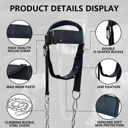 "Head Harness Neck Training Strap – Sports Neck Exerciser for Muscle Building, Strength, Fitness, Weightlifting, Boxing & MMA by Relux.Store" - RELUX.STORE