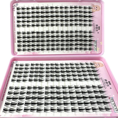 High - Capacity Individual Lashes 12/13/14mm Cluster Lashes Fluffy Natural Look DIY Eyelash Extension False Eyelashes Makeup - RELUX.STORE