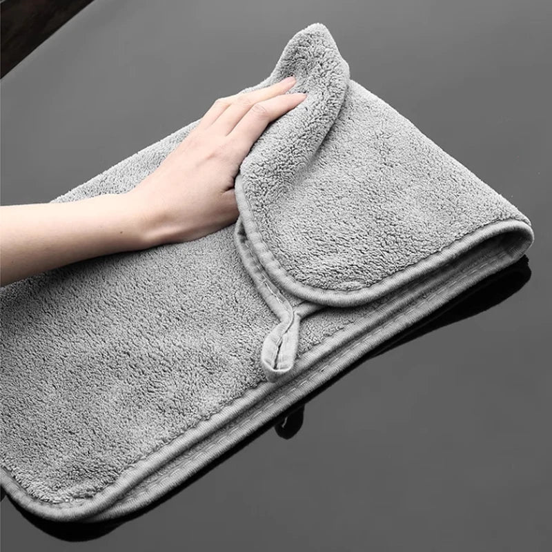 "High - End Microfiber Car Wash Towel – Ultra - Soft Auto Cleaning, Drying & Detailing Cloth with Hemmed Edges" - RELUX.STORE
