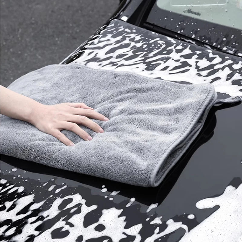 "High - End Microfiber Car Wash Towel – Ultra - Soft Auto Cleaning, Drying & Detailing Cloth with Hemmed Edges" - RELUX.STORE