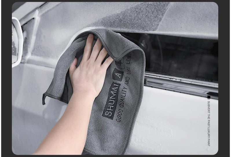 "High - End Microfiber Car Wash Towel – Ultra - Soft Auto Cleaning, Drying & Detailing Cloth with Hemmed Edges" - RELUX.STORE