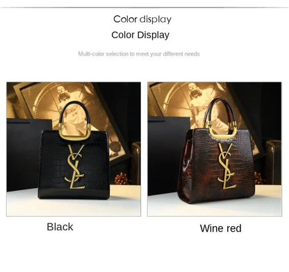 High - grade light luxury handbag 2024 new autumn and winter fashion Tote bag women's crocodile print single shoulder crossbodybag - RELUX.STORE