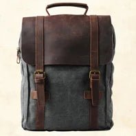 High - Quality Genuine Leather Backpack for Men – Fashionable Student School Bag & Daily Rucksack | Large Black Knapsack - RELUX.STORE