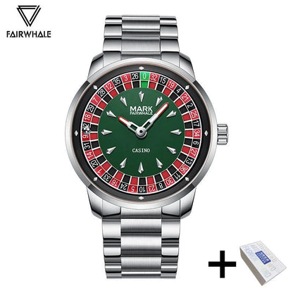 High Quality Mark Fairwhale Mens Wristwatch Fashion Unique Rotating Roulette Dial Waterproof Quartz Man Watche Dropshipping ﻿ - RELUX.STORE