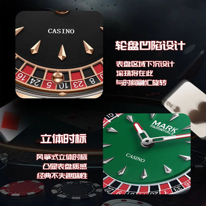 High Quality Mark Fairwhale Mens Wristwatch Fashion Unique Rotating Roulette Dial Waterproof Quartz Man Watche Dropshipping ﻿ - RELUX.STORE