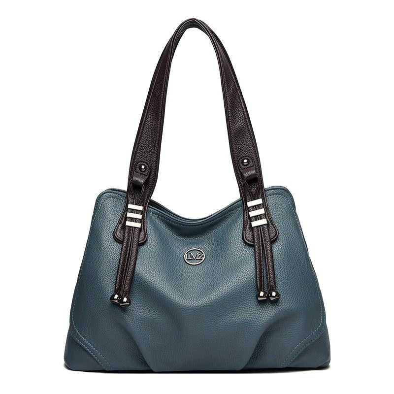 High Quality Soft Leather Handbags for Women Vintage Shoulder Tote Bag Luxury Designer Ladies Large Capacity Top - Handle Bags Sac - RELUX.STORE