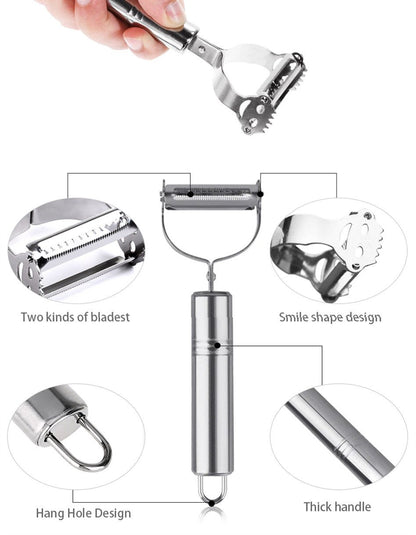 High Quality Stainless Steel Potato Cucumber Carrot Grater Julienne Peeler Vegetables Fruit Peeler Vegetable Slicer - RELUX.STORE