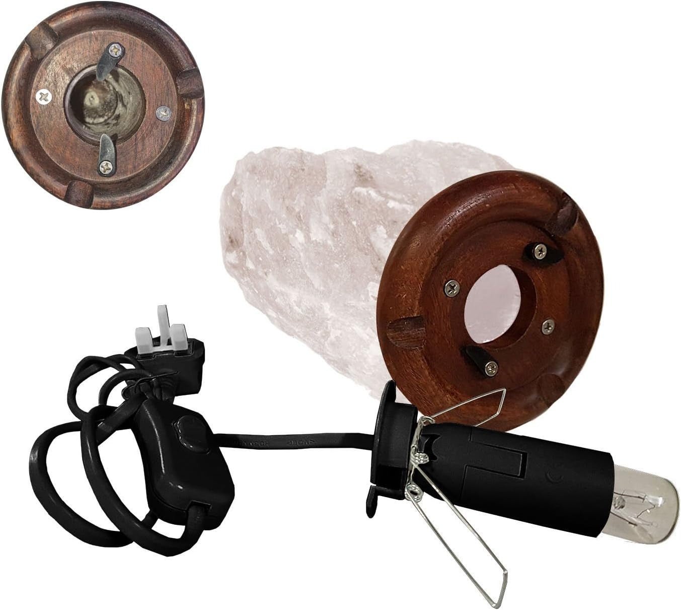 🪔 "Himalayan Salt Lamp – Natural Crystal Night Light with Warm Glow, Air Purifying, Relaxation & Mood Lighting for Bedroom, Living Room, Office & Yoga" - RELUX.STORE