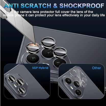 Honor400Pro Case Back & HD Camera Protector – 3D Rear Glass with 9H Metal Ring Lens for Honor 400 Pro / Lite 5G - RELUX.STORE