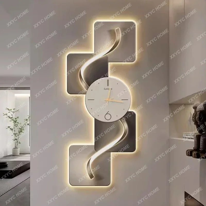 “Hot Sale Modern Luminous Wall Clock – Big Size Minimalist Art Design for Living Room, Bedroom & Home Decor” - RELUX.STORE