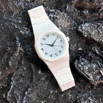 Hot sales in the Middle East high - end plastic men's watch with Arabic numerals neutral casual simple quartz watch - RELUX.STORE