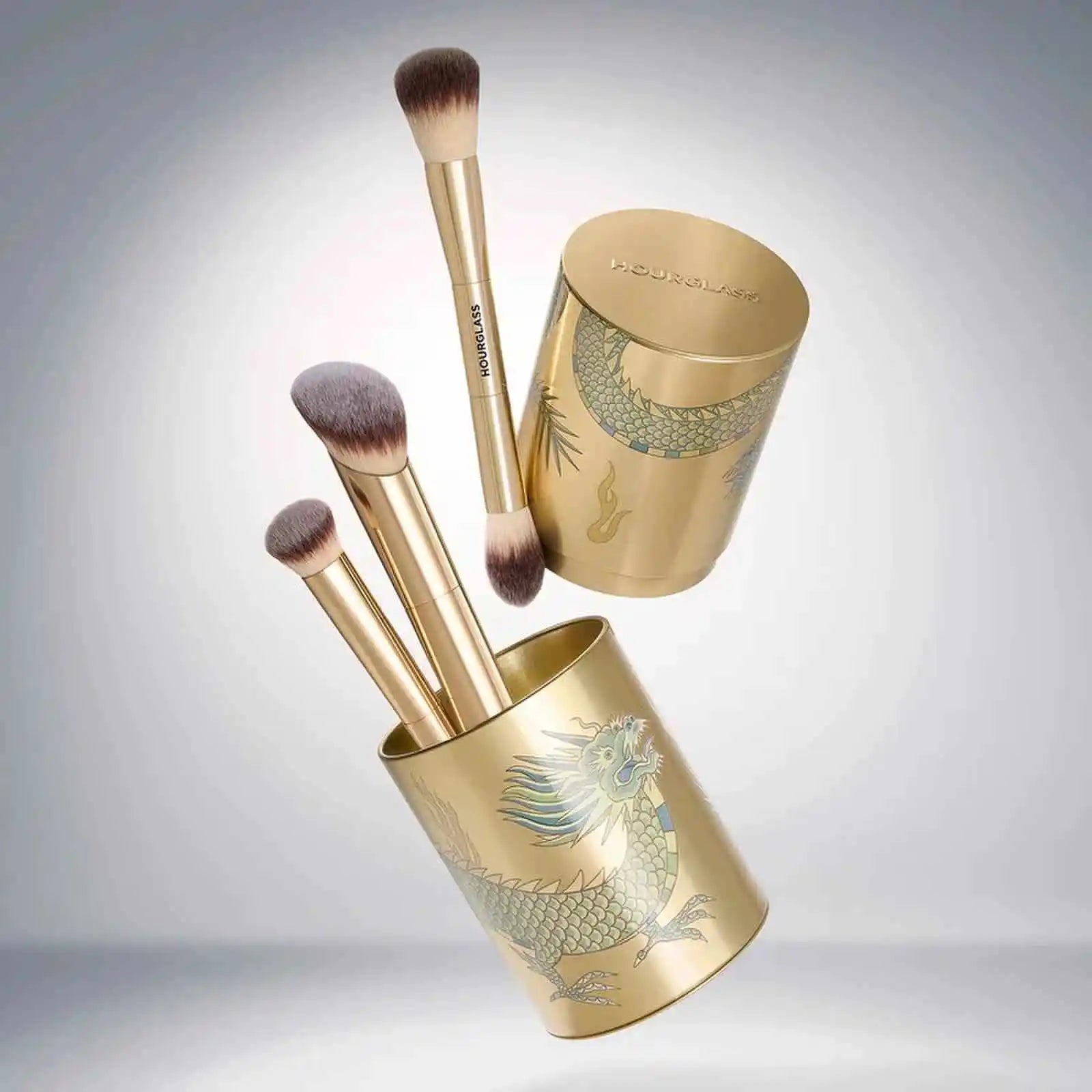 Hourglass Makeup Brush - 3piece Foundation Brush Loose Powder Brush Concealer Brush New Design + Brush Cartridge - RELUX.STORE