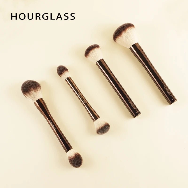 Hourglass Makeup Brush All Kinds Eyeshadow Foundation Concealer Powder Bronzer Blusher Eyeliner Retractable Professional Brushes - RELUX.STORE