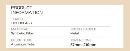 Hourglass Makeup Brush All Kinds Eyeshadow Foundation Concealer Powder Bronzer Blusher Eyeliner Retractable Professional Brushes - RELUX.STORE
