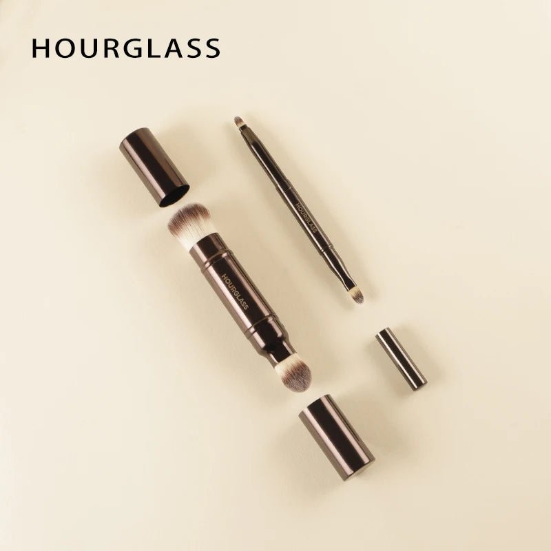 Hourglass Makeup Brush All Kinds Eyeshadow Foundation Concealer Powder Bronzer Blusher Eyeliner Retractable Professional Brushes - RELUX.STORE