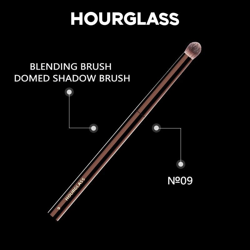 Hourglass Makeup Brush - No.9 Domed Shadow Brush Soft Fiber Hair Blending Eyeshadow Fashion Design Single Eye Brush - RELUX.STORE
