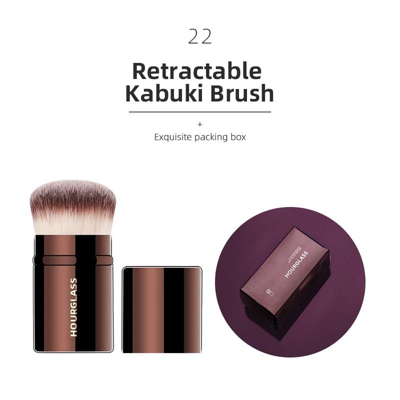 Hourglass Makeup Brushes Powder Foundation Concealer Blusher Bronzer Eye Shadow Eyebrow Eyeliner Sculpting Brush - RELUX.STORE