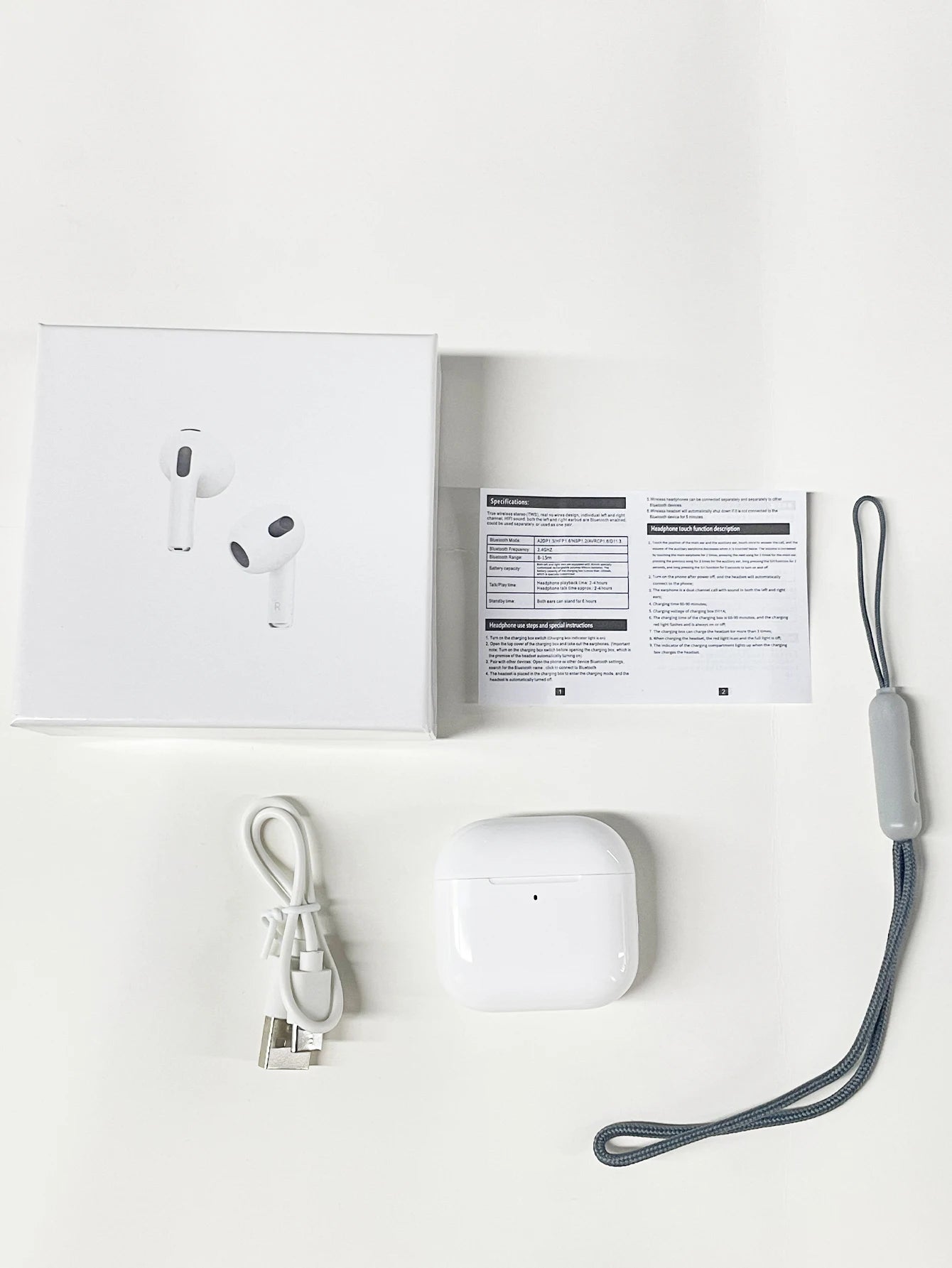 "In - Ear Stereo Wireless Headphones – Long Battery Life, Dual - Touch Noise Reduction, E - Sports Gaming Earbuds, Universal Compatibility" - RELUX.STORE