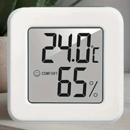 Indoor Mini Temperature and Humidity Meter, Bedroom Temperature Meter, Portable Electronic Digital Display, Humidity and Tempera - RELUX.STORE