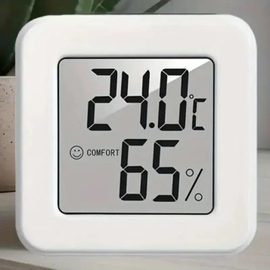 Indoor Mini Temperature and Humidity Meter, Bedroom Temperature Meter, Portable Electronic Digital Display, Humidity and Tempera - RELUX.STORE