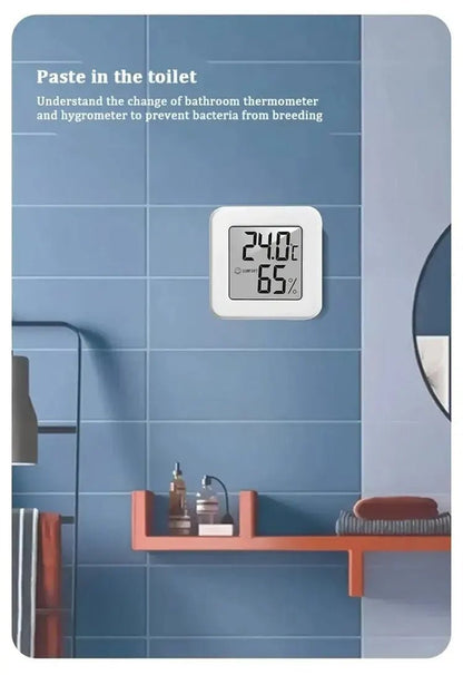 Indoor Mini Temperature and Humidity Meter, Bedroom Temperature Meter, Portable Electronic Digital Display, Humidity and Tempera - RELUX.STORE