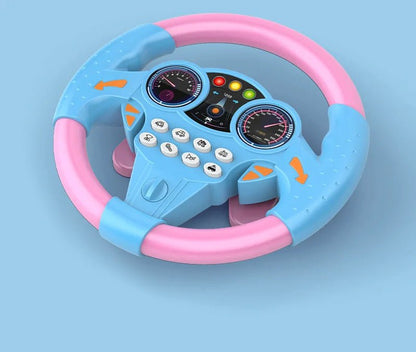 “Infant Shining Simulation Steering Wheel Toy – Early Education Copilot Stroller Toy with Lights & Sound for Kids” - RELUX.STORE