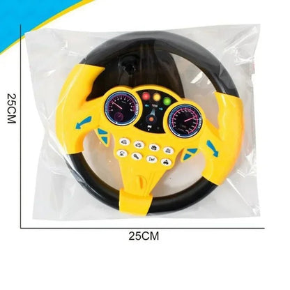“Infant Shining Simulation Steering Wheel Toy – Early Education Copilot Stroller Toy with Lights & Sound for Kids” - RELUX.STORE