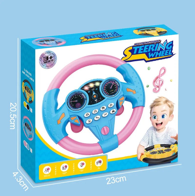 “Infant Shining Simulation Steering Wheel Toy – Early Education Copilot Stroller Toy with Lights & Sound for Kids” - RELUX.STORE