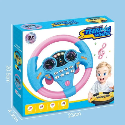 “Infant Shining Simulation Steering Wheel Toy – Early Education Copilot Stroller Toy with Lights & Sound for Kids” - RELUX.STORE