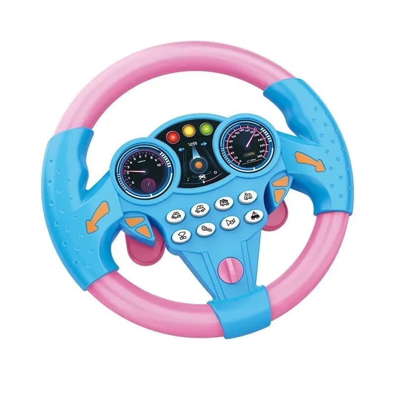 “Infant Shining Simulation Steering Wheel Toy – Early Education Copilot Stroller Toy with Lights & Sound for Kids” - RELUX.STORE