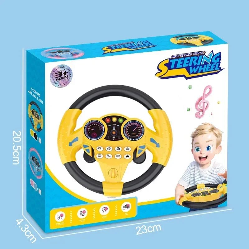 “Infant Shining Simulation Steering Wheel Toy – Early Education Copilot Stroller Toy with Lights & Sound for Kids” - RELUX.STORE