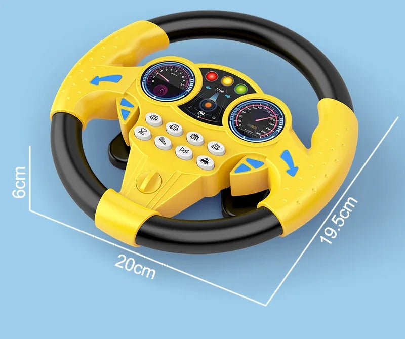 “Infant Shining Simulation Steering Wheel Toy – Early Education Copilot Stroller Toy with Lights & Sound for Kids” - RELUX.STORE