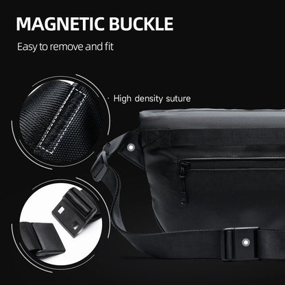 Ins Korean Style Men Waterproof Magnetic Buckle Crossbody Messenger Bag Daily Outdoor Travel Cycling iPad Camera Shoulder Bag - RELUX.STORE