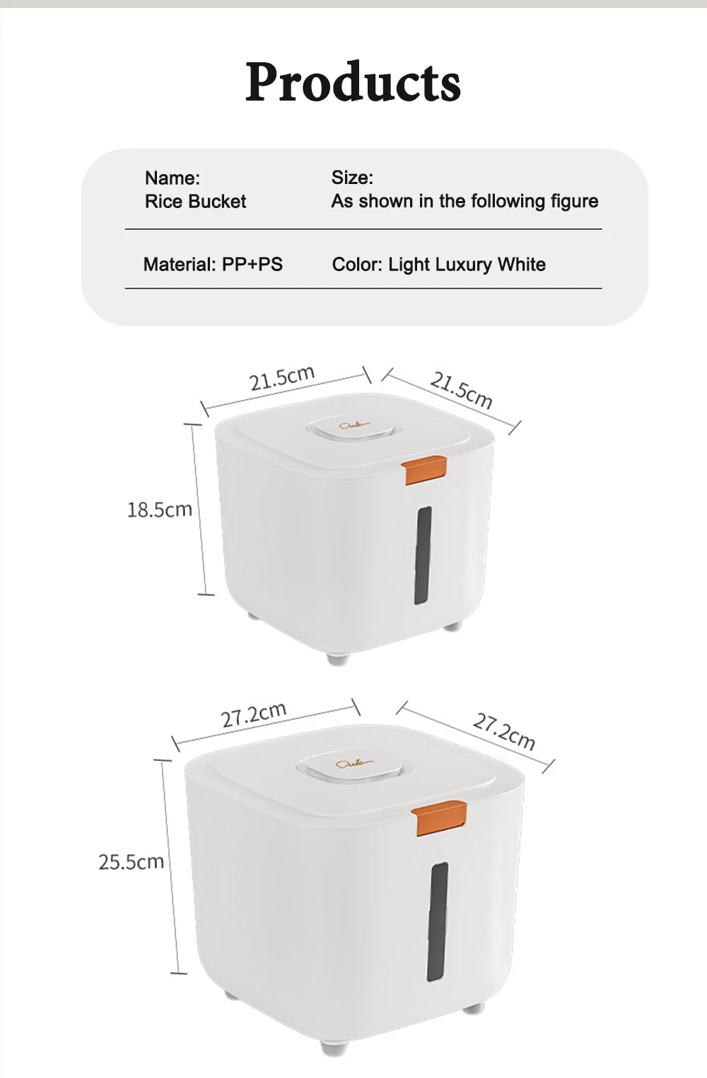 Insect Proof Moisture Proof Rice Box Grain Sealed Jar Kitchen Container 5/10KG Storage Kitchen Container Storage Box with Lid - RELUX.STORE