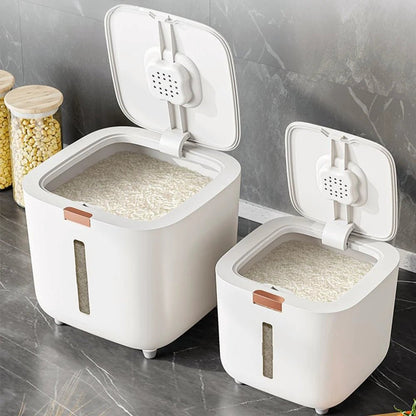 Insect Proof Moisture Proof Rice Box Grain Sealed Jar Kitchen Container 5/10KG Storage Kitchen Container Storage Box with Lid - RELUX.STORE