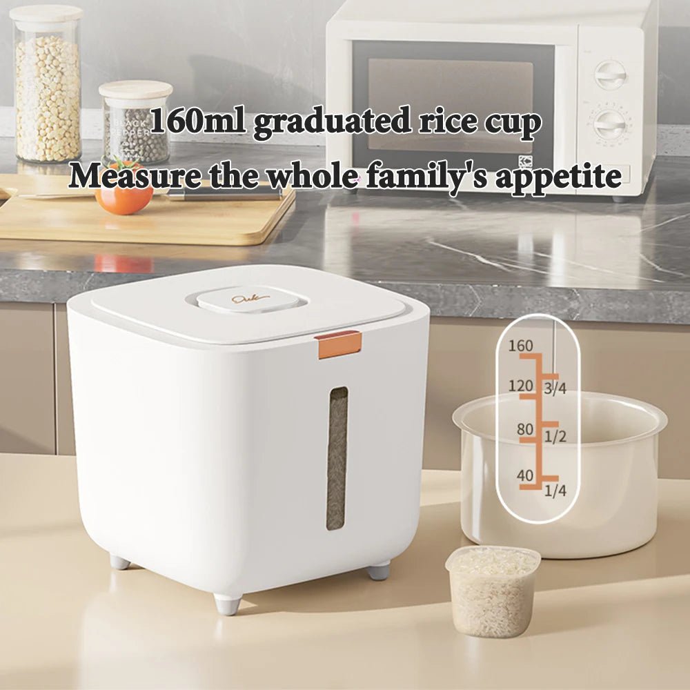 Insect Proof Moisture Proof Rice Box Grain Sealed Jar Kitchen Container 5/10KG Storage Kitchen Container Storage Box with Lid - RELUX.STORE