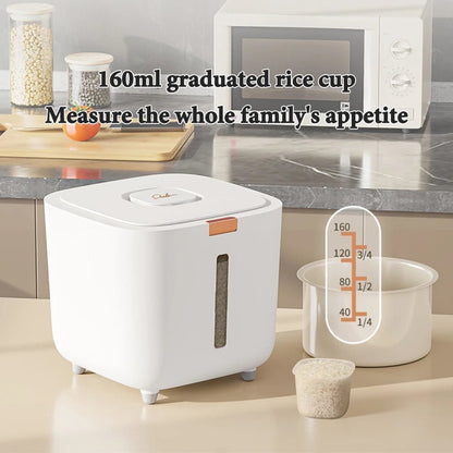 Insect Proof Moisture Proof Rice Box Grain Sealed Jar Kitchen Container 5/10KG Storage Kitchen Container Storage Box with Lid - RELUX.STORE