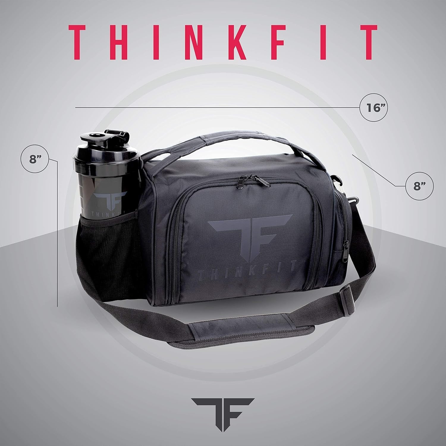 “Insulated Meal Prep Lunch Box – 6 Portion Control Containers, BPA - Free, Reusable, Microwave & Freezer Safe, with Shaker Cup, Pill Organizer, Shoulder Strap & Side Pocket (Purple)” - RELUX.STORE