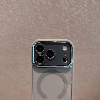 "iPhone 17 / 17 Air / 16 / 15 Pro Max Transparent Magnetic Phone Case – Shockproof Hard Cover with Metal Lens Protection" - RELUX.STORE